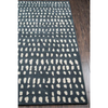 Dotted Lines Area Rug | Navy