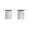 Clean Lines White Marble Dining Table