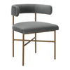 Sultry Grey Curves Dining Chair