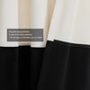 Luxury Cream & Black Color Block Window 108" Panels (Set of 2)