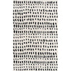 Dotted Lines Area Rug | Ivory